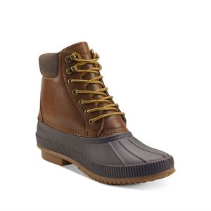 Tommy Hilfiger Men's ColorBlock Cusioned Collar Waterproof Duck Boots